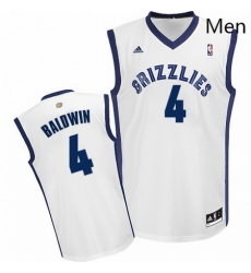 Mens Adidas Memphis Grizzlies 4 Wade Baldwin Swingman White Home NBA Jersey Mens Adidas Memphis Grizzlies 4 Wade Baldwin Swingman White Home NBA Jersey