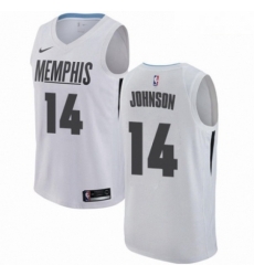 Mens Nike Memphis Grizzlies 14 Brice Johnson Authentic White NBA Jersey City Edition Mens Nike Memphis Grizzlies 14 Brice Johnson Authentic White NBA Jersey City Edition