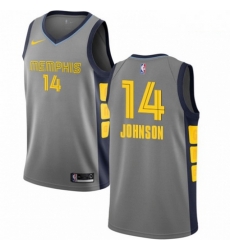 Mens Nike Memphis Grizzlies 14 Brice Johnson Swingman Gray NBA Jersey City Edition Mens Nike Memphis Grizzlies 14 Brice Johnson Swingman Gray NBA Jersey City Edition