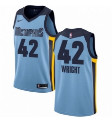 Mens Nike Memphis Grizzlies 42 Lorenzen Wright Authentic Light Blue NBA Jersey Statement Edition Mens Nike Memphis Grizzlies 42 Lorenzen Wright Authentic Light Blue NBA Jersey Statement Edition
