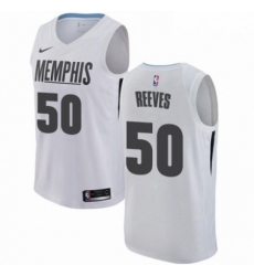Mens Nike Memphis Grizzlies 50 Bryant Reeves Swingman White NBA Jersey City Edition Mens Nike Memphis Grizzlies 50 Bryant Reeves Swingman White NBA Jersey City Edition