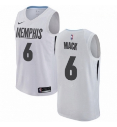 Mens Nike Memphis Grizzlies 6 Shelvin Mack Swingman White NBA Jersey City Edition Mens Nike Memphis Grizzlies 6 Shelvin Mack Swingman White NBA Jersey City Edition