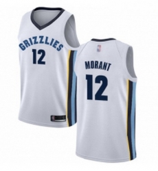Youth Nike Memphis Grizzlies 12 Ja Morant White NBA Swingman Association Edition Jersey Youth Nike Memphis Grizzlies 12 Ja Morant White NBA Swingman Association Edition Jersey