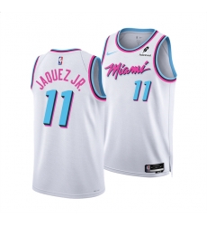 Men Miami Heat 11 Jaime Jaquez Jr White 2024 25 City Edition Stitched Basketball Jersey Men Miami Heat 11 Jaime Jaquez Jr White 2024 25 City Edition Stitched Basketball Jersey