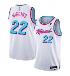 Men Miami Heat 22 Andrew Wiggins White 2025 City Edition Stitched Basketball Jersey Men Miami Heat 22 Andrew Wiggins White 2025 City Edition Stitched Basketball Jersey
