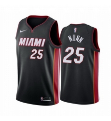 Men Miami Heat 25 Kendrick Nunn Red Statement Black Jersey Men Miami Heat 25 Kendrick Nunn Red Statement Black Jersey