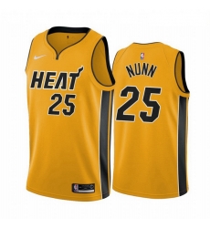 Men Miami Heat 25 Kendrick Nunn Yellow NBA Swingman 2020 21 Earned Edition Jersey Men Miami Heat 25 Kendrick Nunn Yellow NBA Swingman 2020 21 Earned Edition Jersey