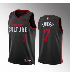 Men Miami Heat 7 Kyle Lowry Red Black 2023 24 City Edition Stitched Basketball Jersey Men Miami Heat 7 Kyle Lowry Red Black 2023 24 City Edition Stitched Basketball Jersey