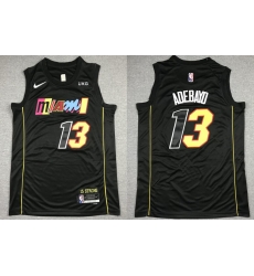 Men Nike Miami Heat 13 Bam Adebayo NBA Swingman 75th Anniversary 2021 New City Edition Jersey Men Nike Miami Heat 13 Bam Adebayo NBA Swingman 75th Anniversary 2021 New City Edition Jersey