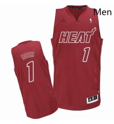 Mens Adidas Miami Heat 1 Chris Bosh Swingman Red Big Color Fashion NBA Jersey Mens Adidas Miami Heat 1 Chris Bosh Swingman Red Big Color Fashion NBA Jersey