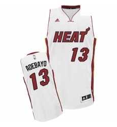 Mens Adidas Miami Heat 13 Edrice Adebayo Swingman White Home NBA Jersey Mens Adidas Miami Heat 13 Edrice Adebayo Swingman White Home NBA Jersey