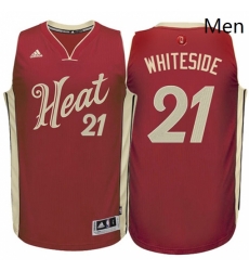 Mens Adidas Miami Heat 21 Hassan Whiteside Swingman Red 2015 16 Christmas Day NBA Jersey Mens Adidas Miami Heat 21 Hassan Whiteside Swingman Red 2015 16 Christmas Day NBA Jersey