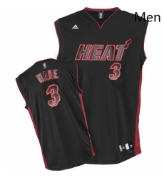 Mens Adidas Miami Heat 3 Dwyane Wade Swingman Black BlackRed No NBA Jersey Mens Adidas Miami Heat 3 Dwyane Wade Swingman Black BlackRed No NBA Jersey