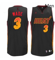 Mens Adidas Miami Heat 3 Dwyane Wade Swingman Black Vibe NBA Jersey Mens Adidas Miami Heat 3 Dwyane Wade Swingman Black Vibe NBA Jersey