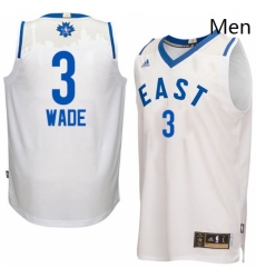 Mens Adidas Miami Heat 3 Dwyane Wade Swingman White 2016 All Star NBA Jersey Mens Adidas Miami Heat 3 Dwyane Wade Swingman White 2016 All Star NBA Jersey