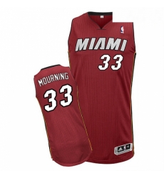 Mens Adidas Miami Heat 33 Alonzo Mourning Authentic Red Alternate NBA Jersey Mens Adidas Miami Heat 33 Alonzo Mourning Authentic Red Alternate NBA Jersey