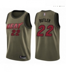 Mens Miami Heat 22 Jimmy Butler Swingman Green Salute to Service Basketball Jersey Mens Miami Heat 22 Jimmy Butler Swingman Green Salute to Service Basketball Jersey