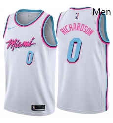 Mens Nike Miami Heat 0 Josh Richardson Authentic White NBA Jersey City Edition Mens Nike Miami Heat 0 Josh Richardson Authentic White NBA Jersey City Edition