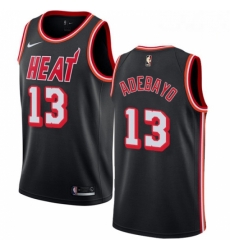 Mens Nike Miami Heat 13 Edrice Adebayo Authentic Black Black Fashion Hardwood Classics NBA Jersey Mens Nike Miami Heat 13 Edrice Adebayo Authentic Black Black Fashion Hardwood Classics NBA Jersey