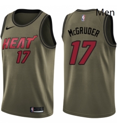 Mens Nike Miami Heat 17 Rodney McGruder Swingman Green Salute to Service NBA Jersey Mens Nike Miami Heat 17 Rodney McGruder Swingman Green Salute to Service NBA Jersey
