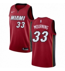 Mens Nike Miami Heat 33 Alonzo Mourning Swingman Red NBA Jersey Statement Edition Mens Nike Miami Heat 33 Alonzo Mourning Swingman Red NBA Jersey Statement Edition
