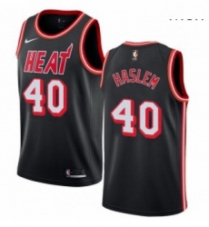 Mens Nike Miami Heat 40 Udonis Haslem Swingman Black Black Fashion Hardwood Classics NBA Jersey Mens Nike Miami Heat 40 Udonis Haslem Swingman Black Black Fashion Hardwood Classics NBA Jersey