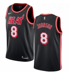 Mens Nike Miami Heat 8 Tyler Johnson Swingman Black Black Fashion Hardwood Classics NBA Jersey Mens Nike Miami Heat 8 Tyler Johnson Swingman Black Black Fashion Hardwood Classics NBA Jersey
