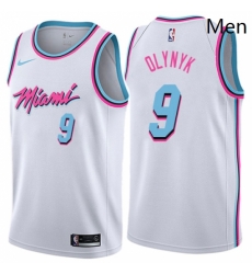 Mens Nike Miami Heat 9 Kelly Olynyk Swingman White NBA Jersey City Edition Mens Nike Miami Heat 9 Kelly Olynyk Swingman White NBA Jersey City Edition