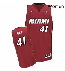Womens Adidas Miami Heat 41 Glen Rice Swingman Red Alternate NBA Jersey Womens Adidas Miami Heat 41 Glen Rice Swingman Red Alternate NBA Jersey
