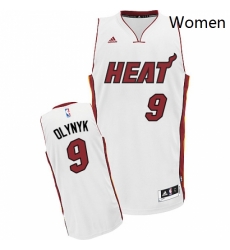 Womens Adidas Miami Heat 9 Kelly Olynyk Swingman White Home NBA Jersey Womens Adidas Miami Heat 9 Kelly Olynyk Swingman White Home NBA Jersey