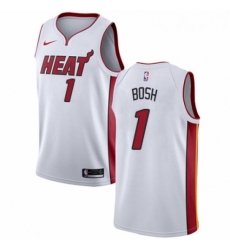 Womens Nike Miami Heat 1 Chris Bosh Authentic NBA Jersey Association Edition Womens Nike Miami Heat 1 Chris Bosh Authentic NBA Jersey Association Edition