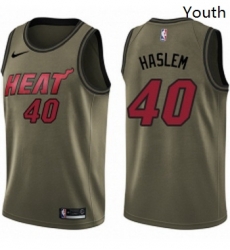 Youth Nike Miami Heat 40 Udonis Haslem Swingman Green Salute to Service NBA Jersey Youth Nike Miami Heat 40 Udonis Haslem Swingman Green Salute to Service NBA Jersey