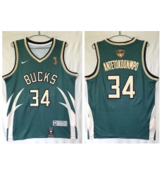 Men Bucks 34 Giannis Antetokounmpo Green Nike 2021 Earned Edition NBA Finals Champions Swingman Jersey Men Bucks 34 Giannis Antetokounmpo Green Nike 2021 Earned Edition NBA Finals Champions Swingman Jersey