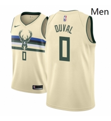 Men NBA 2018 19 Milwaukee Bucks 0 Trevon Duval City Edition Cream Jersey Men NBA 2018 19 Milwaukee Bucks 0 Trevon Duval City Edition Cream Jersey