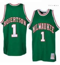 Mens Adidas Milwaukee Bucks 1 Oscar Robertson Swingman Green Throwback NBA Jersey Mens Adidas Milwaukee Bucks 1 Oscar Robertson Swingman Green Throwback NBA Jersey