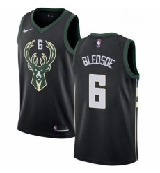Mens Adidas Milwaukee Bucks 6 Eric Bledsoe Authentic Black Alternate NBA Jersey Statement Edition Mens Adidas Milwaukee Bucks 6 Eric Bledsoe Authentic Black Alternate NBA Jersey Statement Edition