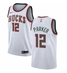 Mens Nike Milwaukee Bucks 12 Jabari Parker Swingman White Fashion Hardwood Classics NBA Jersey Mens Nike Milwaukee Bucks 12 Jabari Parker Swingman White Fashion Hardwood Classics NBA Jersey