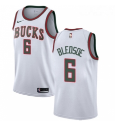 Mens Nike Milwaukee Bucks 6 Eric Bledsoe Swingman White Fashion Hardwood Classics NBA Jersey Mens Nike Milwaukee Bucks 6 Eric Bledsoe Swingman White Fashion Hardwood Classics NBA Jersey