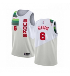 Mens Nike Milwaukee Bucks 6 Eric Bledsoe White Swingman Jersey Earned Edition Mens Nike Milwaukee Bucks 6 Eric Bledsoe White Swingman Jersey Earned Edition
