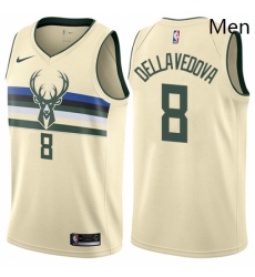 Mens Nike Milwaukee Bucks 8 Matthew Dellavedova Authentic Cream NBA Jersey City Edition Mens Nike Milwaukee Bucks 8 Matthew Dellavedova Authentic Cream NBA Jersey City Edition