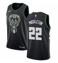 Womens Nike Milwaukee Bucks 22 Khris Middleton Swingman Black Alternate NBA Jersey Statement Edition Womens Nike Milwaukee Bucks 22 Khris Middleton Swingman Black Alternate NBA Jersey Statement Edition