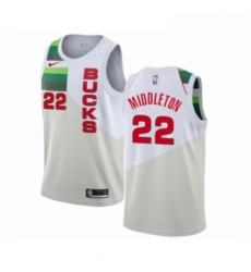 Womens Nike Milwaukee Bucks 22 Khris Middleton White Swingman Jersey Earned Edition Womens Nike Milwaukee Bucks 22 Khris Middleton White Swingman Jersey Earned Edition