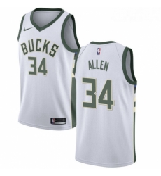 Womens Nike Milwaukee Bucks 34 Ray Allen Authentic White Home NBA Jersey Association Edition Womens Nike Milwaukee Bucks 34 Ray Allen Authentic White Home NBA Jersey Association Edition