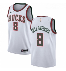 Womens Nike Milwaukee Bucks 8 Matthew Dellavedova Authentic White Fashion Hardwood Classics NBA Jersey Womens Nike Milwaukee Bucks 8 Matthew Dellavedova Authentic White Fashion Hardwood Classics NBA Jersey