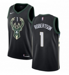 Youth Nike Milwaukee Bucks 1 Oscar Robertson Swingman Black Alternate NBA Jersey Statement Edition Youth Nike Milwaukee Bucks 1 Oscar Robertson Swingman Black Alternate NBA Jersey Statement Edition