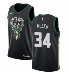 Youth Nike Milwaukee Bucks 34 Ray Allen Swingman Black Alternate NBA Jersey Statement Edition Youth Nike Milwaukee Bucks 34 Ray Allen Swingman Black Alternate NBA Jersey Statement Edition