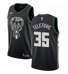 Youth Nike Milwaukee Bucks 35 Mirza Teletovic Swingman Black Alternate NBA Jersey Statement Edition Youth Nike Milwaukee Bucks 35 Mirza Teletovic Swingman Black Alternate NBA Jersey Statement Edition