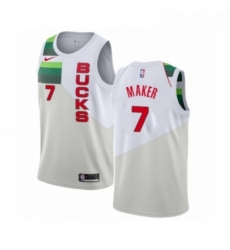 Youth Nike Milwaukee Bucks 7 Thon Maker White Swingman Jersey Earned Edition Youth Nike Milwaukee Bucks 7 Thon Maker White Swingman Jersey Earned Edition