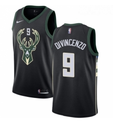 Youth Nike Milwaukee Bucks 9 Donte DiVincenzo Swingman Black NBA Jersey Statement Edition Youth Nike Milwaukee Bucks 9 Donte DiVincenzo Swingman Black NBA Jersey Statement Edition