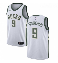 Youth Nike Milwaukee Bucks 9 Donte DiVincenzo Swingman White NBA Jersey Association Edition Youth Nike Milwaukee Bucks 9 Donte DiVincenzo Swingman White NBA Jersey Association Edition